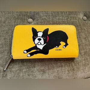 Yellow Marc Petro Boston Terrier Wallet